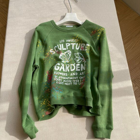 Mother Green Print Crew Neck Sweatshirt - Picture 1 of 8